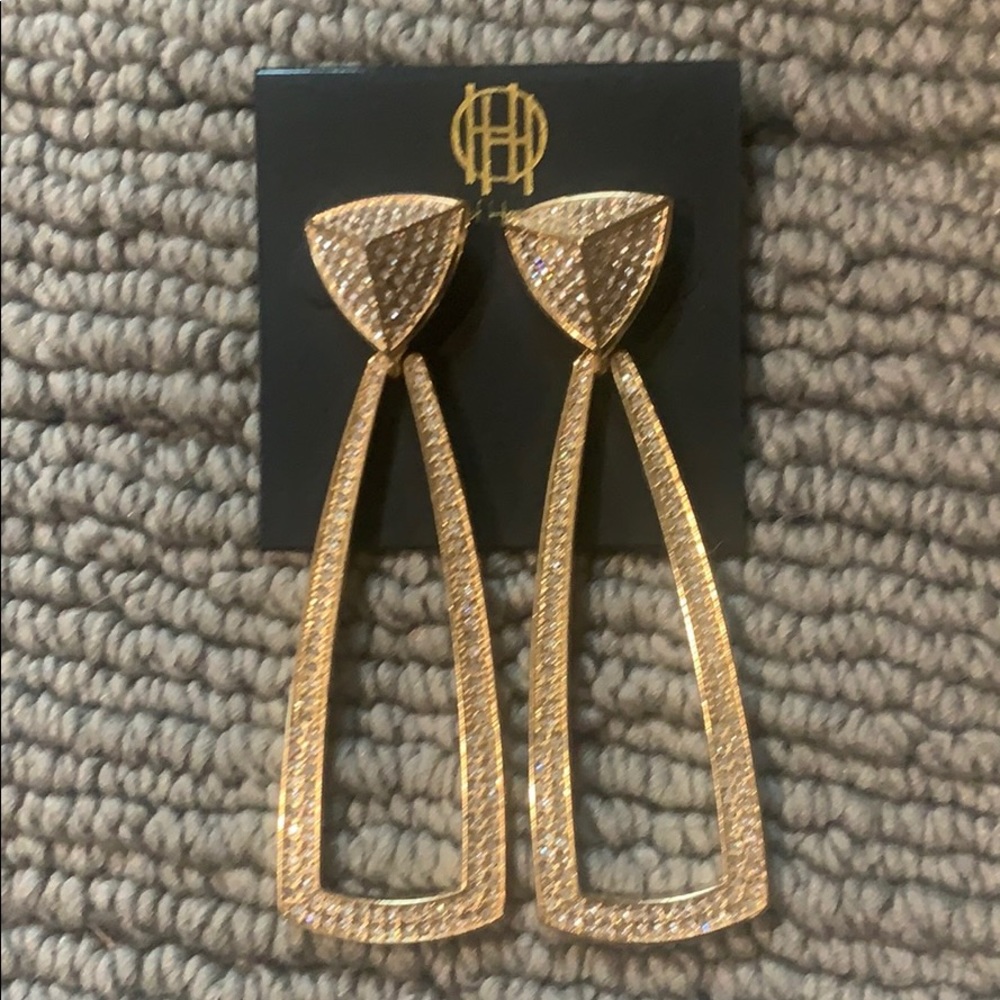 House of Harlow gold pave diamond earnings